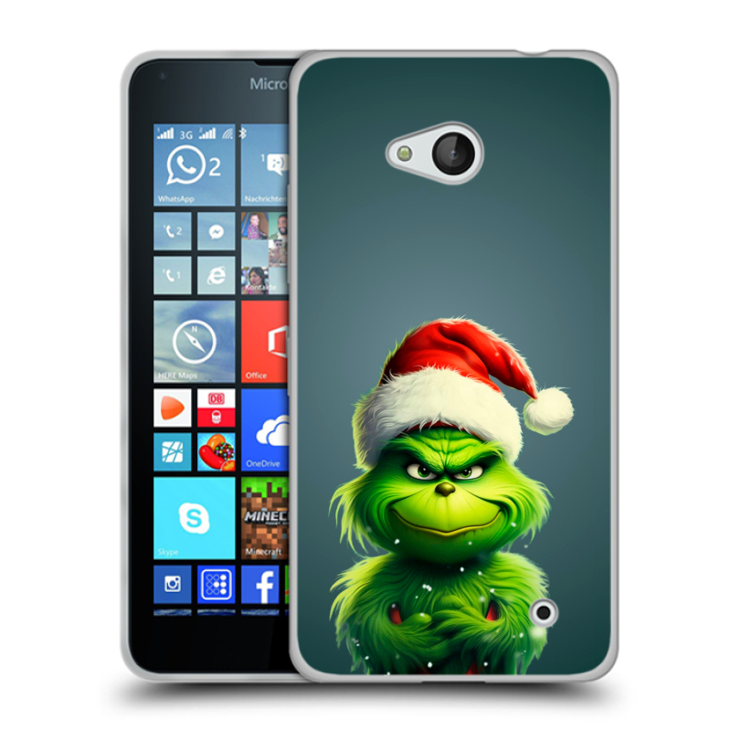 Пластиковый чехол на Microsoft Lumia 640 с принтом Новый год Пластиковый чехол на Microsoft Lumia 640 с принтом Новый год