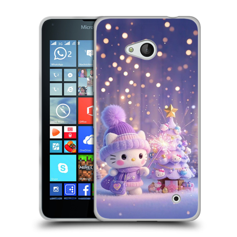 Пластиковый чехол на Microsoft Lumia 640 с принтом Новый год Пластиковый чехол на Microsoft Lumia 640 с принтом Новый год