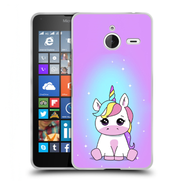 Пластиковый чехол на Microsoft Lumia 640 XL с принтом Единорог Пластиковый чехол на Microsoft Lumia 640 XL с принтом Единорог