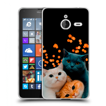 Пластиковый чехол на Microsoft Lumia 640 XL с принтом Кошки Пластиковый чехол на Microsoft Lumia 640 XL с принтом Кошки
