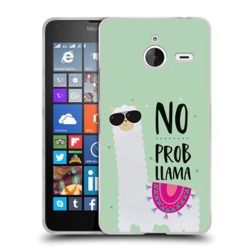 Пластиковый чехол на Microsoft Lumia 640 XL с принтом Лама Пластиковый чехол на Microsoft Lumia 640 XL с принтом Лама