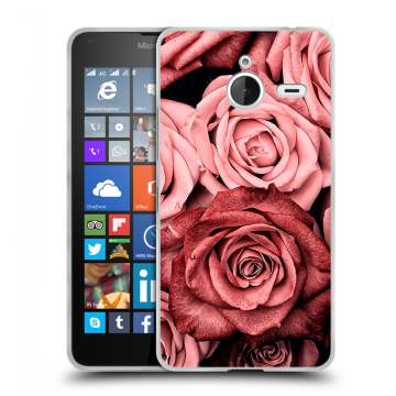 Пластиковый чехол на Microsoft Lumia 640 XL с принтом Цветы розы Пластиковый чехол на Microsoft Lumia 640 XL с принтом Цветы розы
