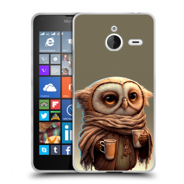 Пластиковый чехол на Microsoft Lumia 640 XL с принтом Сова Пластиковый чехол на Microsoft Lumia 640 XL с принтом Сова