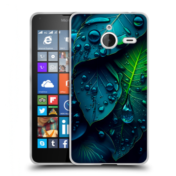 Пластиковый чехол на Microsoft Lumia 640 XL с принтом Листья Пластиковый чехол на Microsoft Lumia 640 XL с принтом Листья