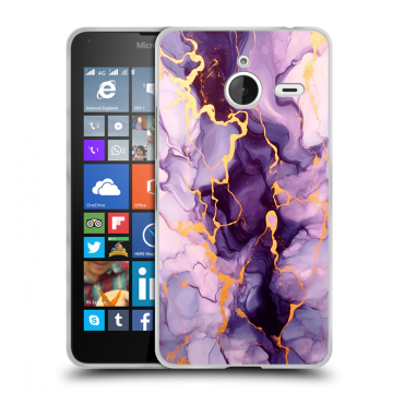 Пластиковый чехол на Microsoft Lumia 640 XL с принтом Мрамор