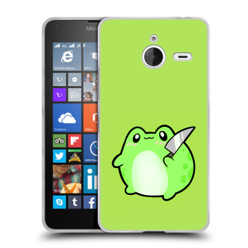 Пластиковый чехол на Microsoft Lumia 640 XL с принтом Лягушенок