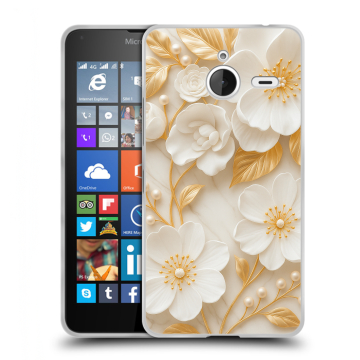 Пластиковый чехол на Microsoft Lumia 640 XL с принтом Цветы