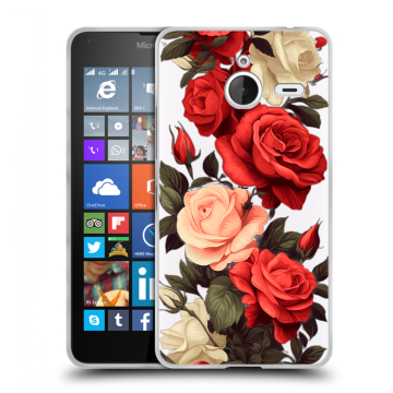 Пластиковый чехол на Microsoft Lumia 640 XL с принтом Розы Пластиковый чехол на Microsoft Lumia 640 XL с принтом Розы