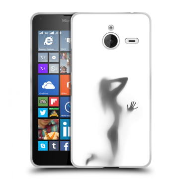 Пластиковый чехол на Microsoft Lumia 640 XL с принтом Силуэт