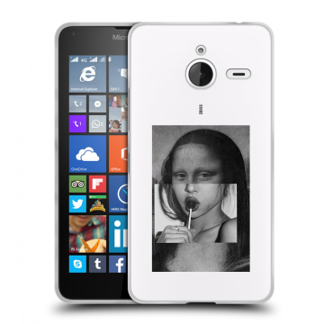 Пластиковый чехол на Microsoft Lumia 640 XL с принтом Мона Лиза Пластиковый чехол на Microsoft Lumia 640 XL с принтом Мона Лиза