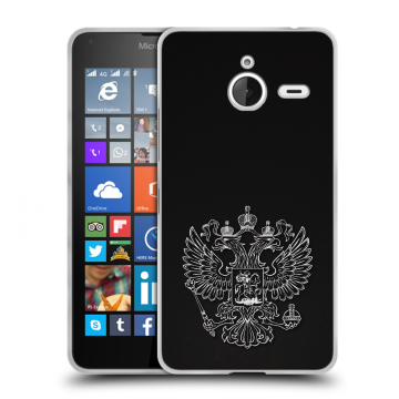 Пластиковый чехол на Microsoft Lumia 640 XL с принтом Герб России