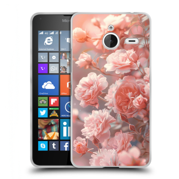 Пластиковый чехол на Microsoft Lumia 640 XL с принтом Розовые розы Пластиковый чехол на Microsoft Lumia 640 XL с принтом Розовые розы