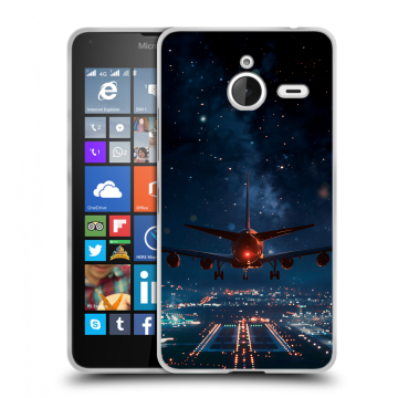 Пластиковый чехол на Microsoft Lumia 640 XL с принтом самолет Пластиковый чехол на Microsoft Lumia 640 XL с принтом самолет