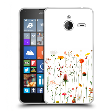 Пластиковый чехол на Microsoft Lumia 640 XL с принтом цветы Пластиковый чехол на Microsoft Lumia 640 XL с принтом цветы