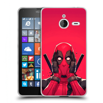 Пластиковый чехол на Microsoft Lumia 640 XL с принтом Дедпул Deadpool Пластиковый чехол на Microsoft Lumia 640 XL с принтом Дедпул Deadpool