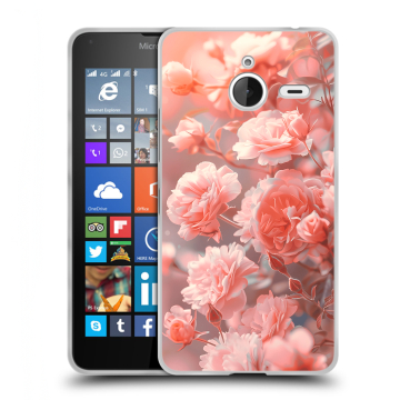 Пластиковый чехол на Microsoft Lumia 640 XL с принтом Розы цветы