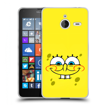 Пластиковый чехол на Microsoft Lumia 640 XL с принтом спанчбоб спанч боб