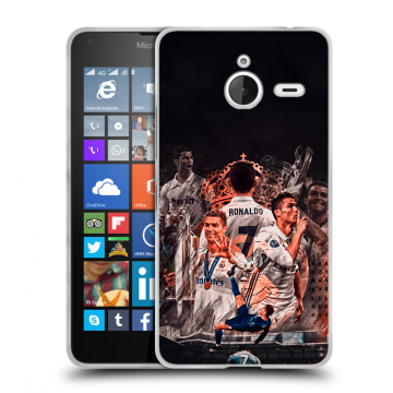 Пластиковый чехол на Microsoft Lumia 640 XL с принтом Реал Роналдо Real Ronaldo