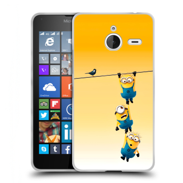Пластиковый чехол на Microsoft Lumia 640 XL с принтом Миньоны