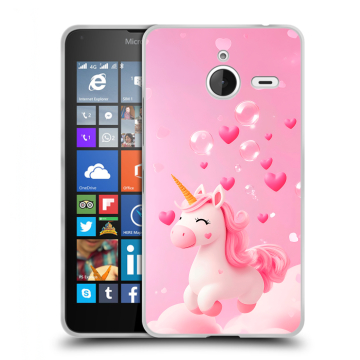 Пластиковый чехол на Microsoft Lumia 640 XL с принтом Единорог Пластиковый чехол на Microsoft Lumia 640 XL с принтом Единорог