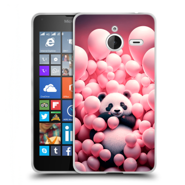 Пластиковый чехол на Microsoft Lumia 640 XL с принтом Панда Пластиковый чехол на Microsoft Lumia 640 XL с принтом Панда