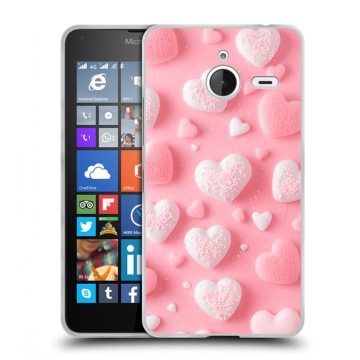 Пластиковый чехол на Microsoft Lumia 640 XL с принтом Сердечки Пластиковый чехол на Microsoft Lumia 640 XL с принтом Сердечки