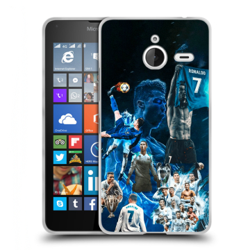 Пластиковый чехол на Microsoft Lumia 640 XL с принтом Реал Роналдо Пластиковый чехол на Microsoft Lumia 640 XL с принтом Реал Роналдо