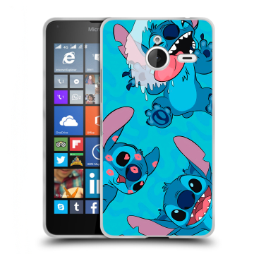 Пластиковый чехол на Microsoft Lumia 640 XL с принтом Лило и Стич