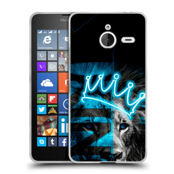 Пластиковый чехол на Microsoft Lumia 640 XL с принтом Король лев Пластиковый чехол на Microsoft Lumia 640 XL с принтом Король лев