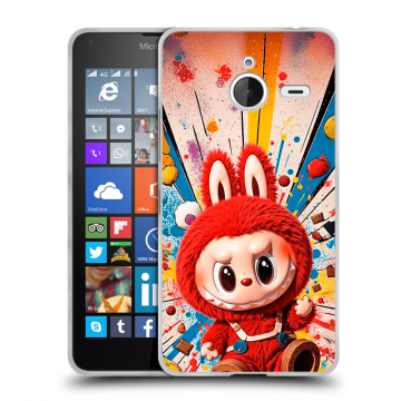 Пластиковый чехол на Microsoft Lumia 640 XL с принтом Labubu Лабубу
