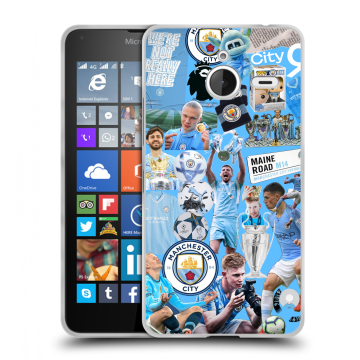 Пластиковый чехол на Microsoft Lumia 640 XL с принтом Man City Манчестер Сити Пластиковый чехол на Microsoft Lumia 640 XL с принтом Man City Манчестер Сити
