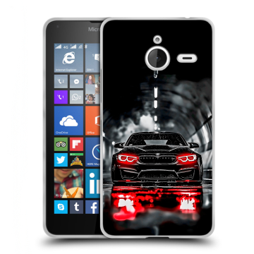 Пластиковый чехол на Microsoft Lumia 640 XL с принтом BMW БМВ Пластиковый чехол на Microsoft Lumia 640 XL с принтом BMW БМВ
