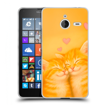 Пластиковый чехол на Microsoft Lumia 640 XL с принтом Милые котята Пластиковый чехол на Microsoft Lumia 640 XL с принтом Милые котята