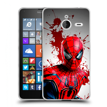 Пластиковый чехол на Microsoft Lumia 640 XL с принтом Spiderman Человек паук Пластиковый чехол на Microsoft Lumia 640 XL с принтом Spiderman Человек паук