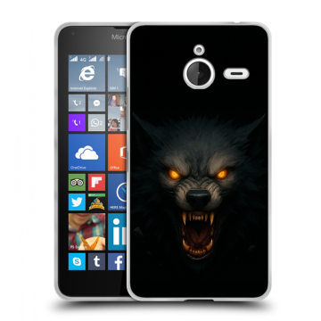 Пластиковый чехол на Microsoft Lumia 640 XL с принтом Волк Пластиковый чехол на Microsoft Lumia 640 XL с принтом Волк