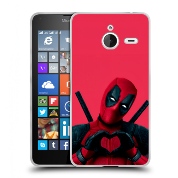 Пластиковый чехол на Microsoft Lumia 640 XL с принтом Дедпул Deadpool Пластиковый чехол на Microsoft Lumia 640 XL с принтом Дедпул Deadpool