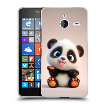 Пластиковый чехол на Microsoft Lumia 640 XL с принтом милая панда