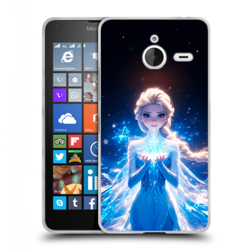 Пластиковый чехол на Microsoft Lumia 640 XL с принтом Холодное сердце Frozen