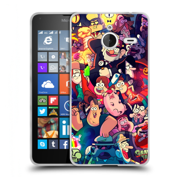 Пластиковый чехол на Microsoft Lumia 640 XL с принтом Gravity Falls Гравити Фолз