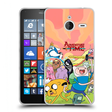 Пластиковый чехол на Microsoft Lumia 640 XL с принтом Adventure time Время приключений Пластиковый чехол на Microsoft Lumia 640 XL с принтом Adventure time Время приключений