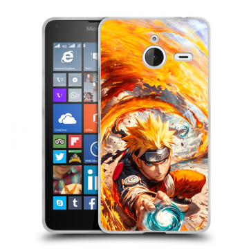 Пластиковый чехол на Microsoft Lumia 640 XL с принтом Аниме Наруто Naruto