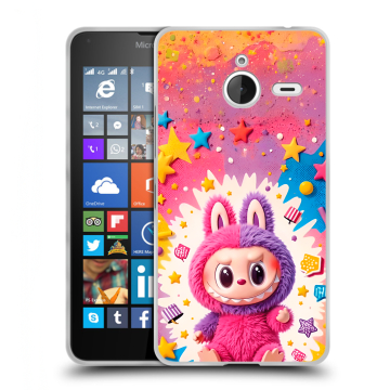 Пластиковый чехол на Microsoft Lumia 640 XL с принтом Labubu Лабубу