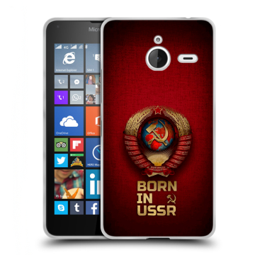 Пластиковый чехол на Microsoft Lumia 640 XL с принтом Флаг Герб СССР Пластиковый чехол на Microsoft Lumia 640 XL с принтом Флаг Герб СССР