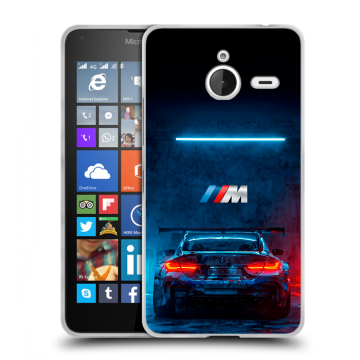 Пластиковый чехол на Microsoft Lumia 640 XL с принтом BMW БМВ