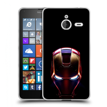 Пластиковый чехол на Microsoft Lumia 640 XL с принтом IronMan Железный человек