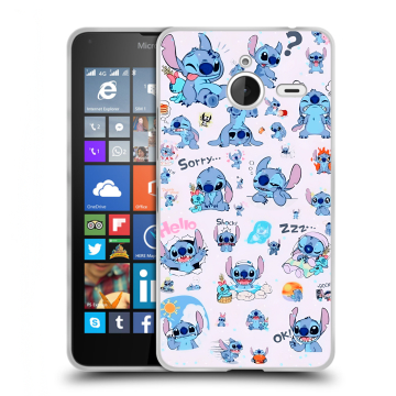Пластиковый чехол на Microsoft Lumia 640 XL с принтом Лило и Стич