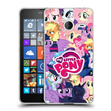 Пластиковый чехол на Microsoft Lumia 640 XL с принтом My little pony Дружба чудо Пластиковый чехол на Microsoft Lumia 640 XL с принтом My little pony Дружба чудо
