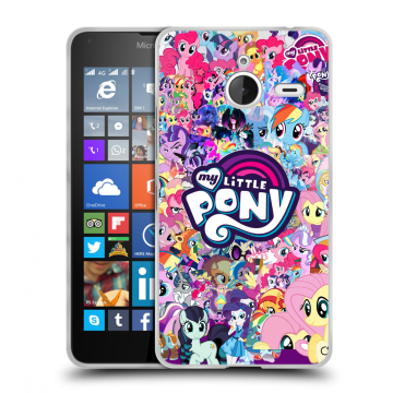 Пластиковый чехол на Microsoft Lumia 640 XL с принтом My little pony Дружба чудо