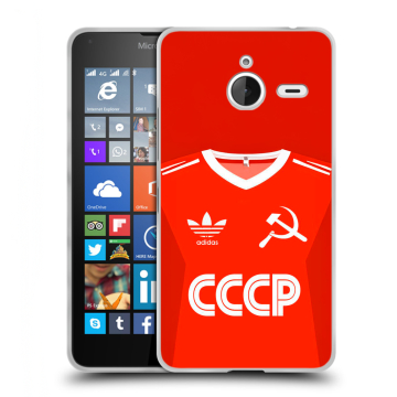 Пластиковый чехол на Microsoft Lumia 640 XL с принтом Флаг Герб СССР Пластиковый чехол на Microsoft Lumia 640 XL с принтом Флаг Герб СССР