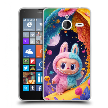 Пластиковый чехол на Microsoft Lumia 640 XL с принтом Labubu Лабубу Пластиковый чехол на Microsoft Lumia 640 XL с принтом Labubu Лабубу